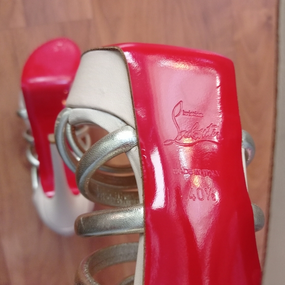 Christian Louboutin platform strappy heels 40.5 - Picture 5 of 7